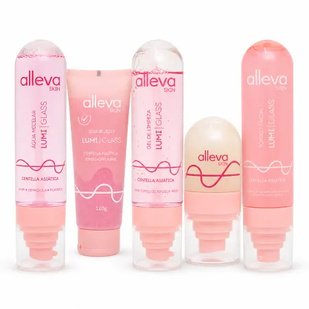 Kit Beauty Skincare Lumi Glass - 5 itens