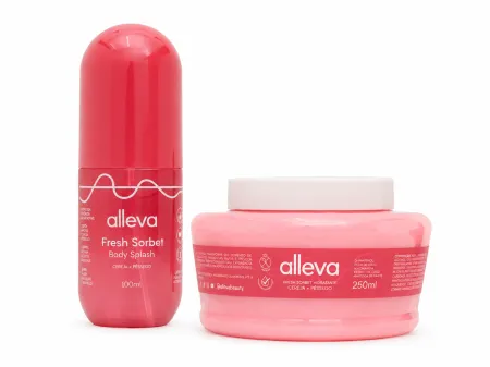 Kit Fresh Sorbet Cereja + Pêssego - Body Splash 100ml + Hidratante Corporal 250ml