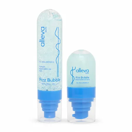 Kit Skincare Fizz Bubble Ácido Hialurônico - Sérum Efervescente 35ml + Bruma Jelly 100g