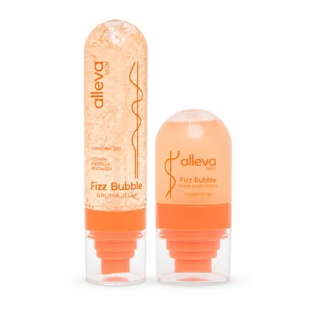 Kit Skincare Fizz Bubble Coenzima Q10 - Sérum Efervescente 35ml + Bruma Jelly 100g