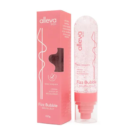 Kit Skincare Fizz Bubble Rosa Mosqueta - Sérum Efervescente 35ml + Bruma Jelly 100g