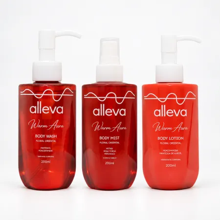 Trio Warm Aura -  Body Wash 200ml + Body Mist 200ml + Body Lotion 200ml